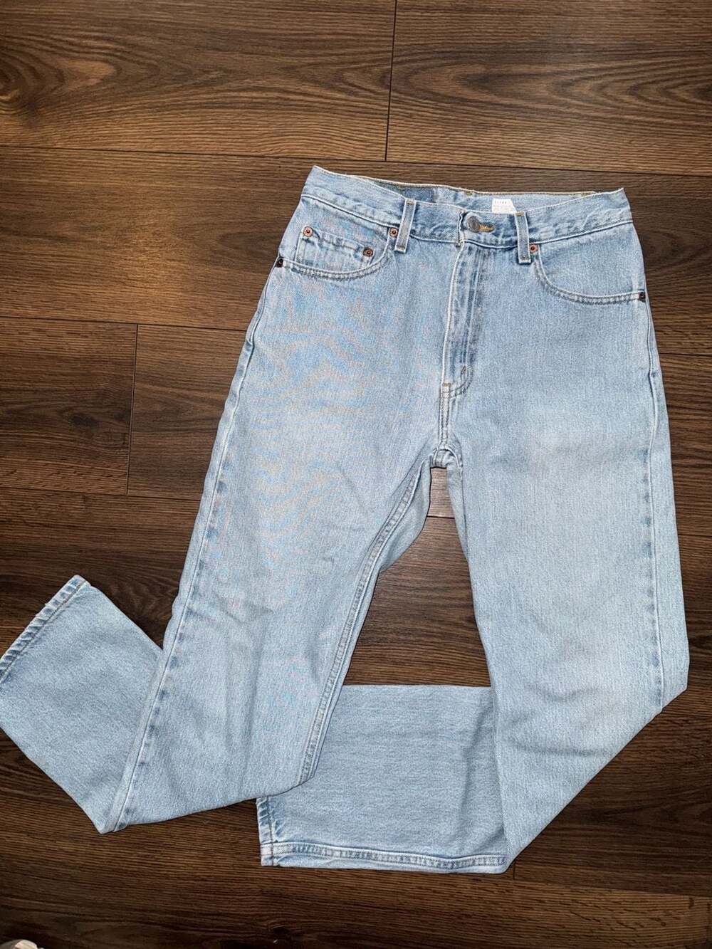 Levi's 505 Regular Fit Straight Leg Light Wash Denim Jeans